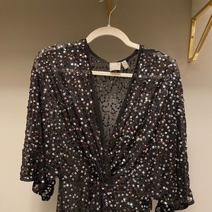 ASOS Sequin Sheer Dress